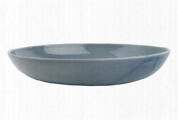 Shell Bisque Pasta Bowl In Blue Design By Canvas