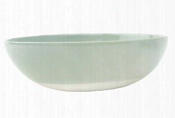 Shell Bisque Round Serving Bowl In Grey Design By Canvas