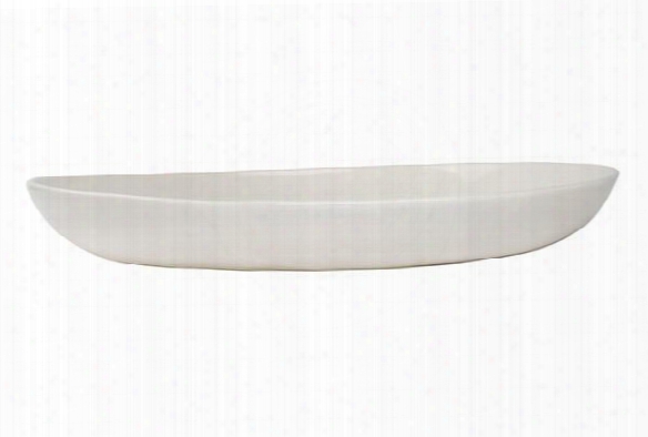 Shell Bisque Salad Serving Bowl In White Design By Canvas