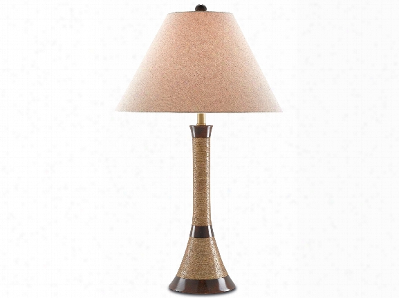 Shenai Table Lamp In Natural Jute Design By Currey & Company