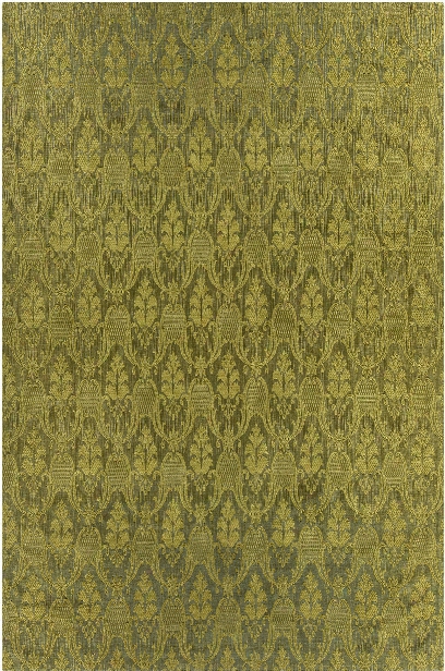 Shenaz Collection Hand-woven Area Rug In Green Design By Chandra Rugs