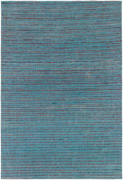 Shenaz Hand-woven Dhurrie Area Rug In Dark Blue Multi Design By Chandra Rugs