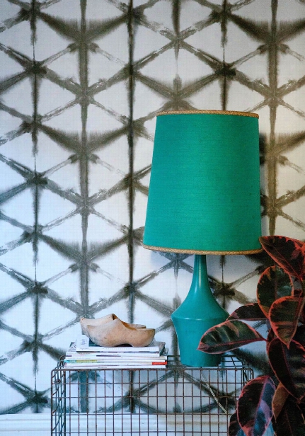 Shibori Star Wallpaper In Olive From The Shibori Collection By Milton & King