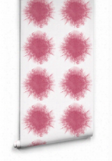 Shibori Suns Wallpaper In Lipstick From The Shibori Collection By Milton & King