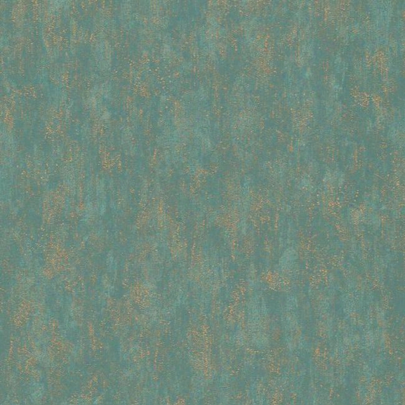 Shimmering Patina Wallpaper In Gold And Deep Turquoise By Antonina Vella For York Wallcoverings