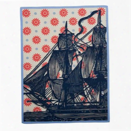 Ship Vineyard Tea Towel In Cherry Design By Thomas Paul