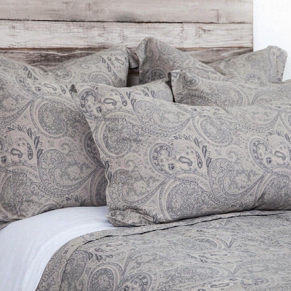 Sienna Paisley Bedding In Fog Design By Pom Pom At Home