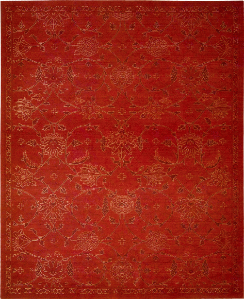 Silk Infusion Rug In Red Design By Nourison