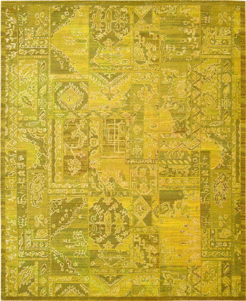 Silk Infusion Rug In Yellow Design By Nourison