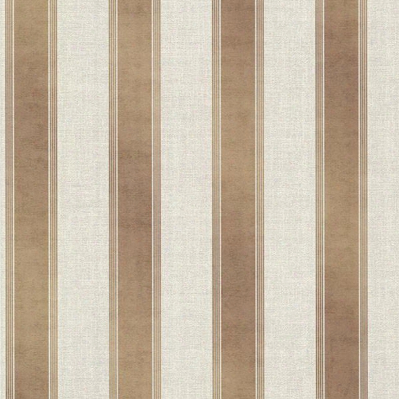 Simmons Copper Regal Stripe Wallpaper From The Avalon Collection By Brewster Home Fashions