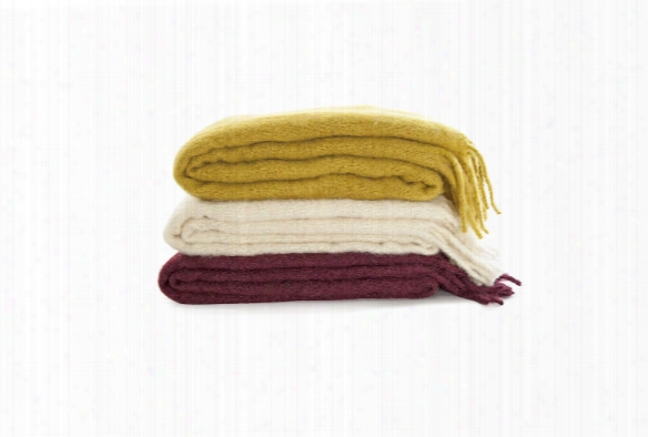 Simple Mohair Throw In Various Colors Design By Hawkins New York