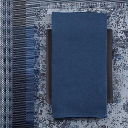 Single Sided Square Napkins In Blue Design By Chilewich