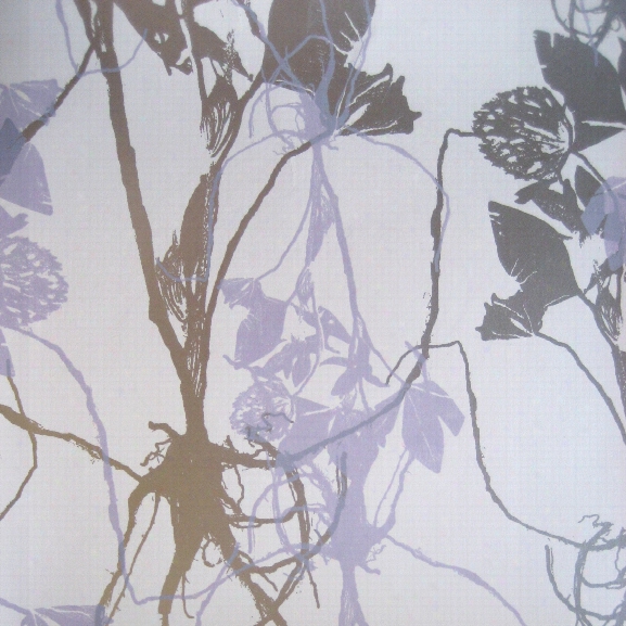 Sleeping Briar Rose Wallpaper In Lavender Grove Design By Jill Malek