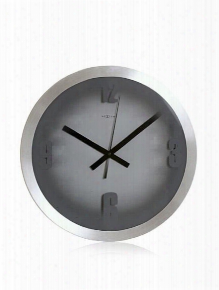 Slim And Shady Wall Clock In Silver Design By Nextime