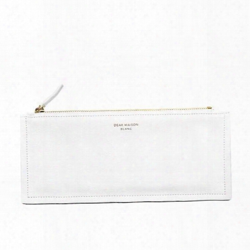 Slim Wallet In Blanc Design By Dear Maison