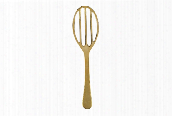 Slotted Spatula In Solid Brass Design By Sir/madam