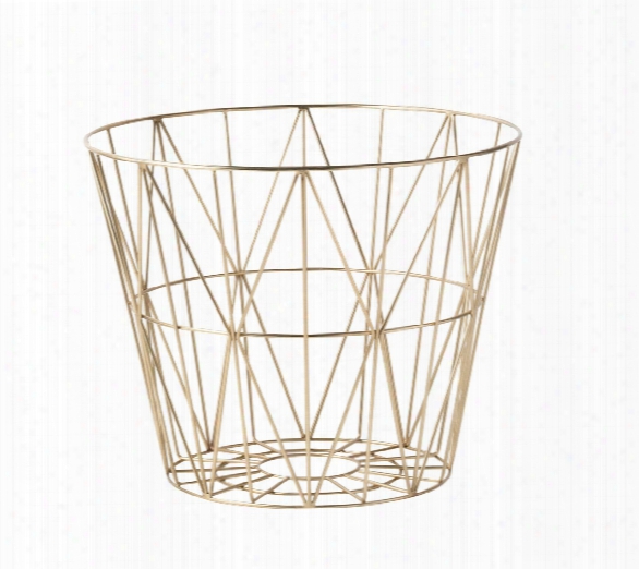 Small Brass Wire Basket Design By Ferm Living