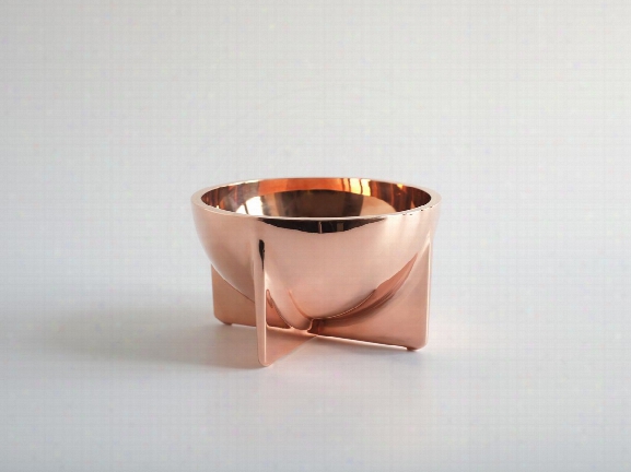 Small Copper Standing Bowls By Fs Objects