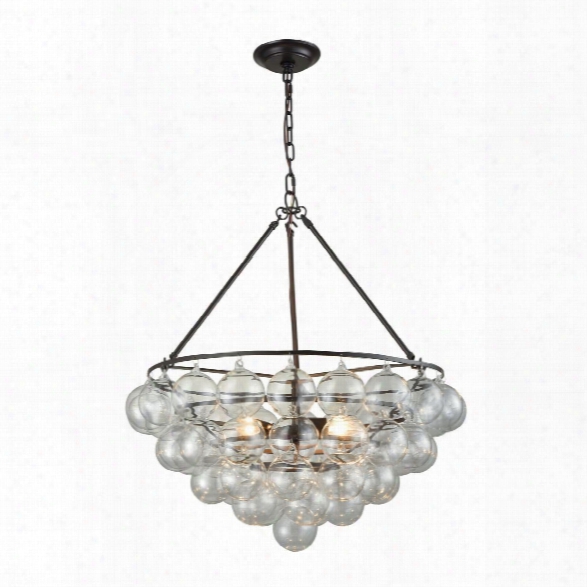 Small Cuve Chandelier Design By Lazy Susan