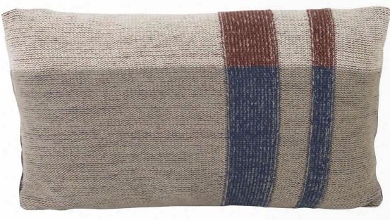 Small Medley Knit Cushion In Dark Blue Design By Ferm Living