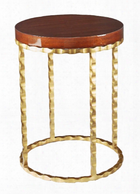 Bijou Side Table In Gold Design By Selamat