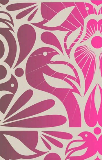 Birds Wallpaper In Vintage Plum And Pink Design By Kreme