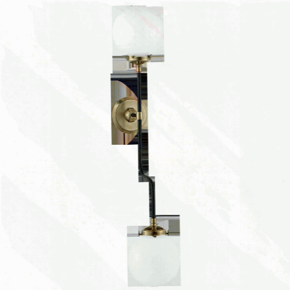Bistro Double Wall Sconce In Various Finishes W/ Glass Design By Ian K. Fowler