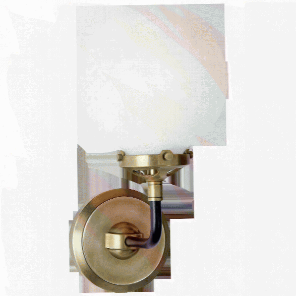 Bistro Single Light Sconce In Various Finishes W/ Glass Design By Ian K. Fowler