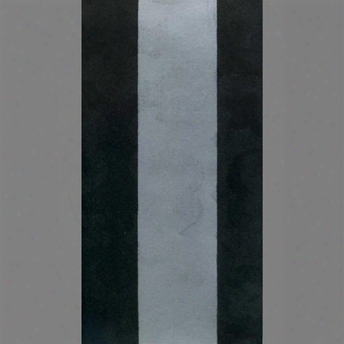 Black & Silver Matte Striped Velvet Flocked Wallpaper Design By Burke Decor