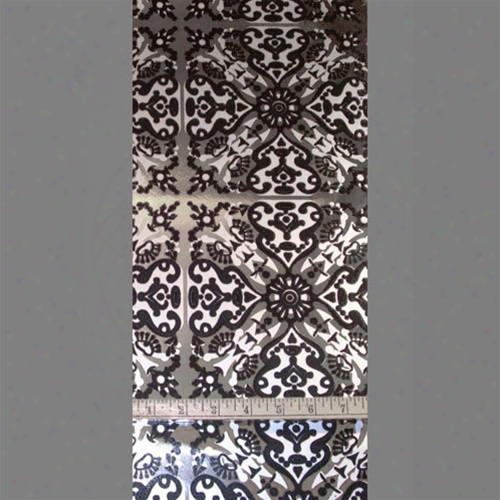 Black, Silver Matte &zmp; Silver Mylar Helena Velvet Flocked Wallpaper Design By Burke Decor