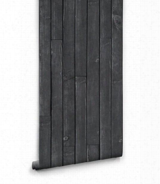 Black Wooden Boards Wallpaper Design By Milton & King