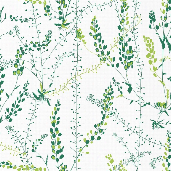 Bladranker Green Botanical Wallpaper From The Scandinavian Designers Ii Collection By Brewster