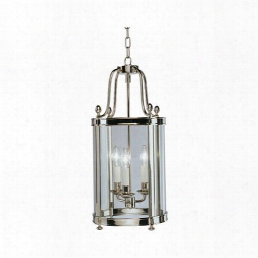 Blake 10" Diameter Pendant In Polished Nickel Design By Jonathan Adler