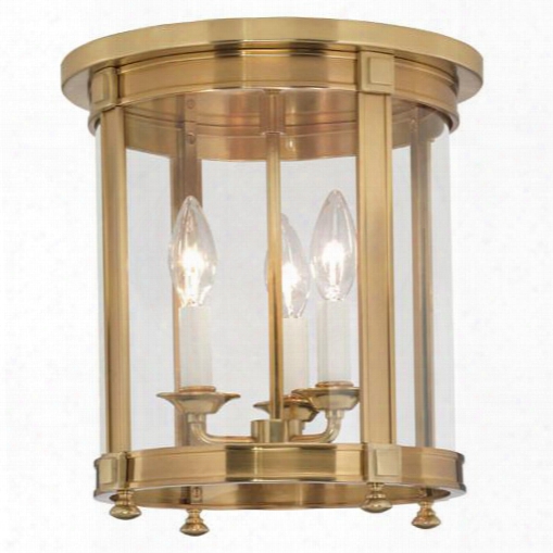 Blake Flush Mount In Antique Brass Design By Jonathan Adler