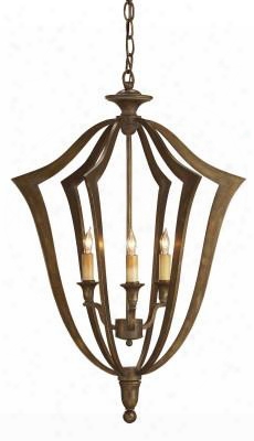 Small Protocol Chandelier Design By Currey & Company