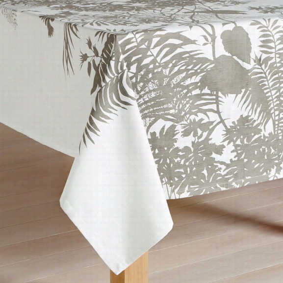 Small Shadow Floral Pebble Tablecloth Design By Florence Broadhurst