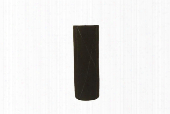 Small Taroudant Vase In Gun Metal Glaze With Diagonal Lines Design By Canvas