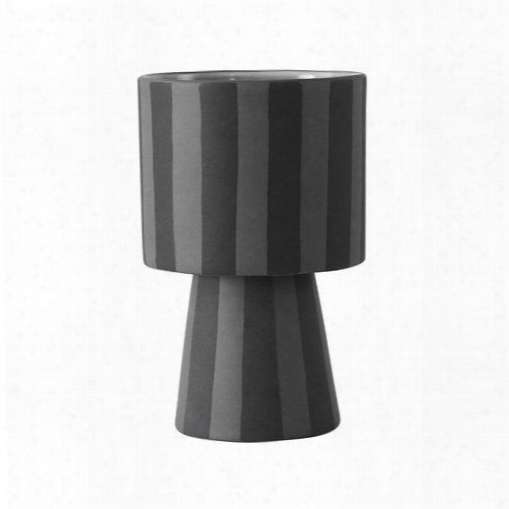 Small Toppu Pot In Grey & Asphalt Design By Oyoy