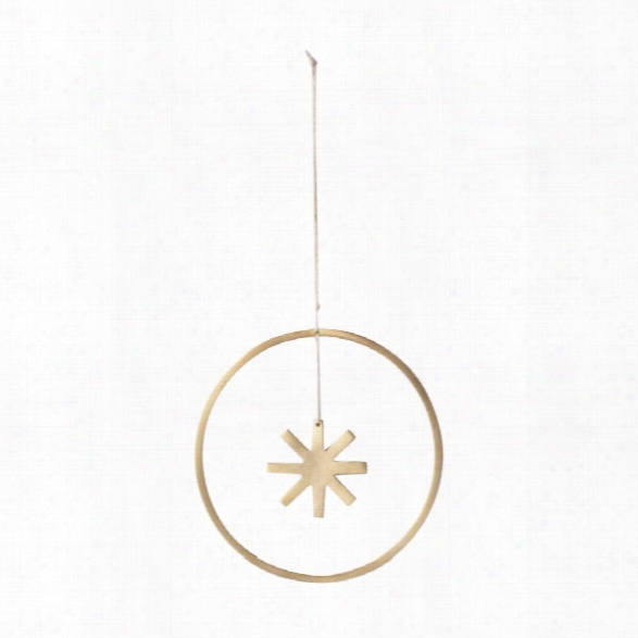 Small Winterland Brass Star Ornament Design By Ferm Living