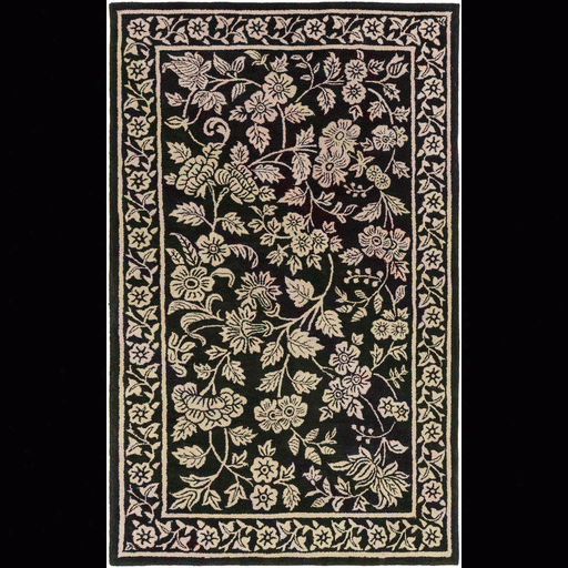 Smithsonian Rug In Black & Khaki Design By Smithsonian