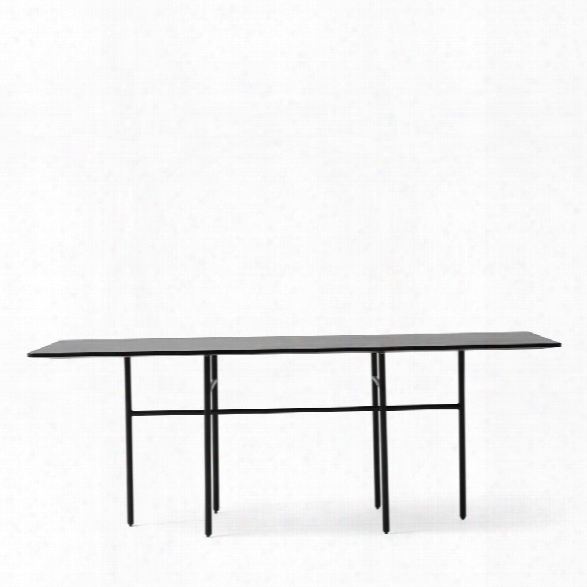 Snaregade Rectangular Dining Table In Black Veneer Design By Menu