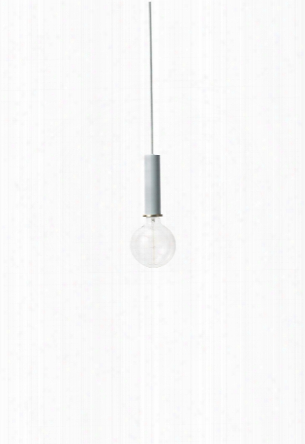 Socket Pendant High In Dusty Blue Design By Ferm Living