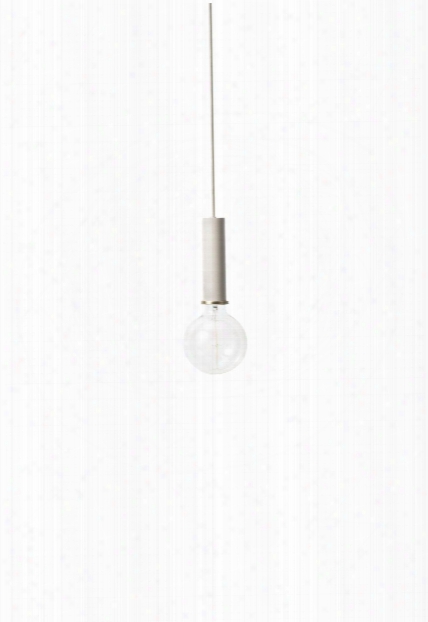 Socket Pendant High In Light Grey Design By Ferm Living