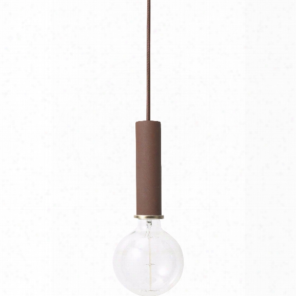 Socket Pendant High In Red Brown Design By Ferm Living