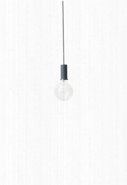 Socket Pendant Low In Dark Blue Design By Ferm Living