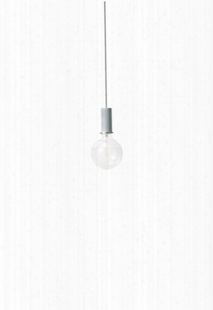 Socket Pendant Low In Dusty Blue Design By Ferm Living