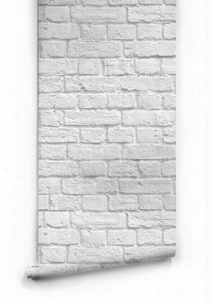 Soft White Bricks Boutique Faux Wallpaper Design By Milton & King