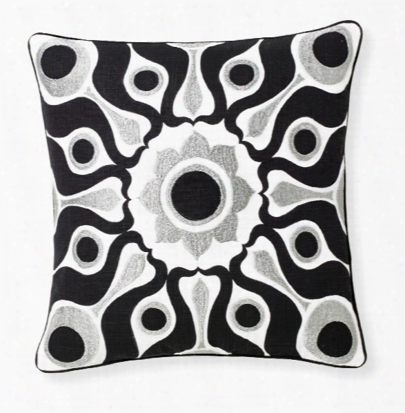 Solar Black Pillow Design By Florence Broadhurst