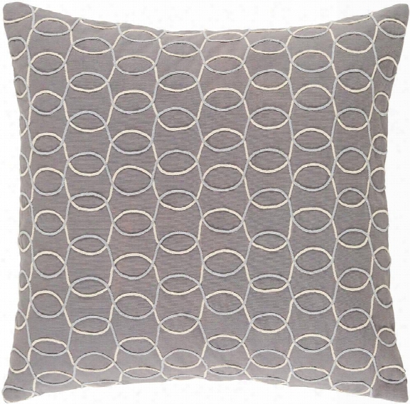 Solid Bold Ii Pillow In Medium Grey & Cream Design By Bobby Berk