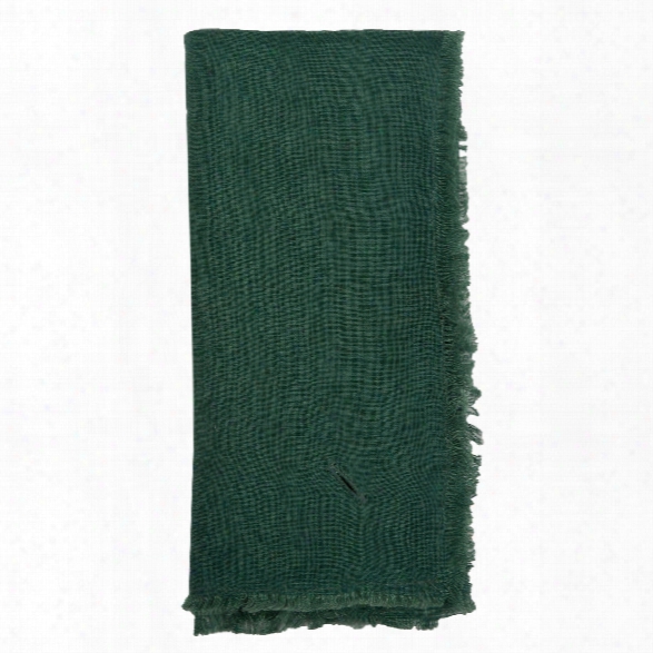 Solid Linen Napkins Set Of 4 In Emerald Design By Sir/madam